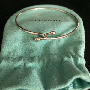 Tiffany & Co Sterling Silver Interlocking Bangle